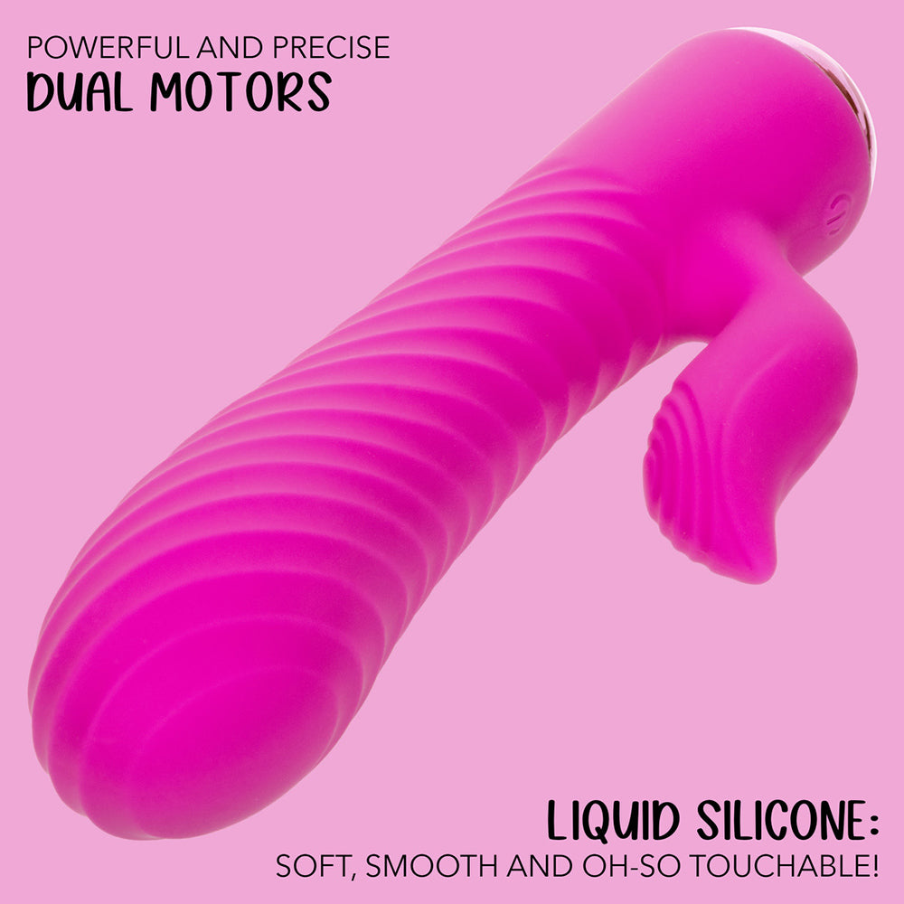 CalExotics Extra Thicc™ Chubby Gyrating Tickler Rabbit Vibrator