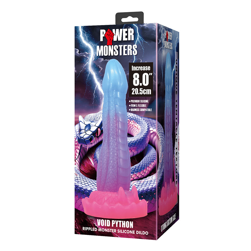 Power Monsters Void Python Rippled Dildo