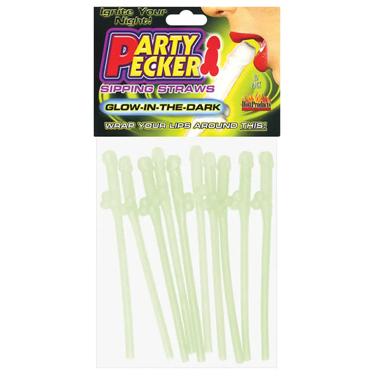 Hott Products Party Pecker Sipping Straws