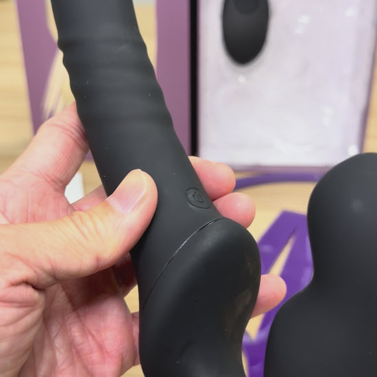 Ashella Vibes Remote Control Strapless Thrusting Strap-on