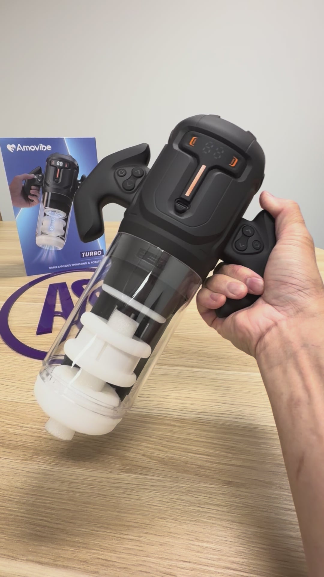 Amovibe Turbo Auto Thrusting & Rotating Masturbator