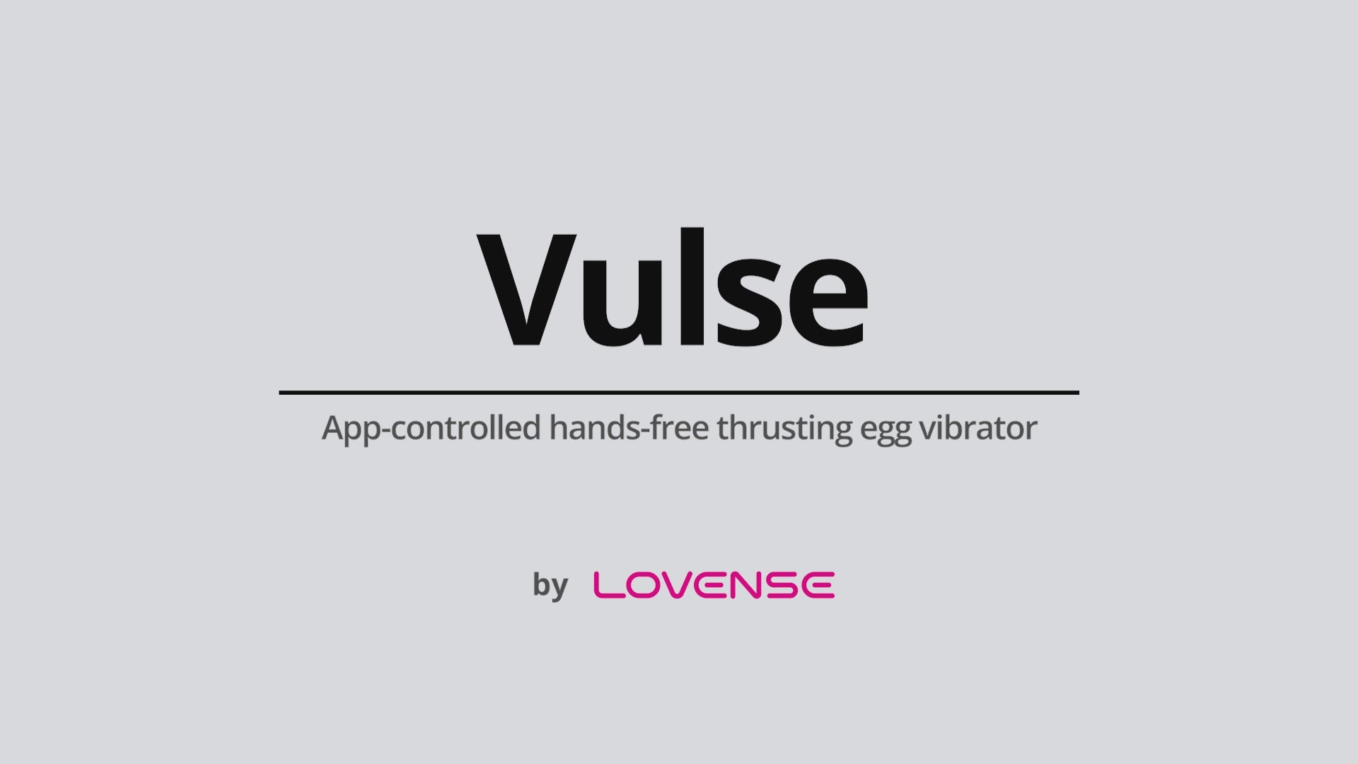 Lovense Vulse Thrusting Egg Vibrator