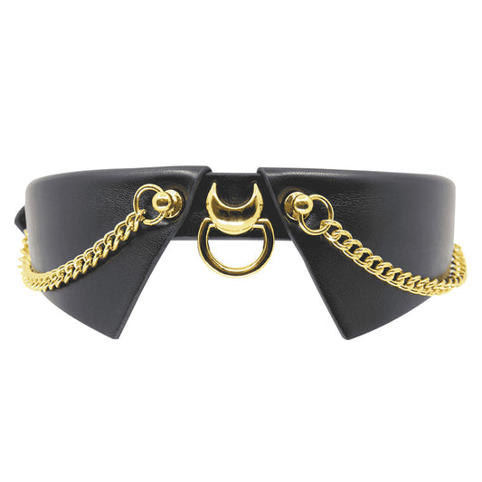 Love In Leather Lapel Collar