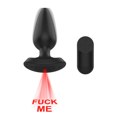 Passion Play Laser Light "F*CK ME" Vibrating Anal Plug