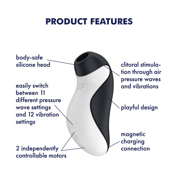 Satisfyer Orca Double Air Pulse Stimulation Vibrator