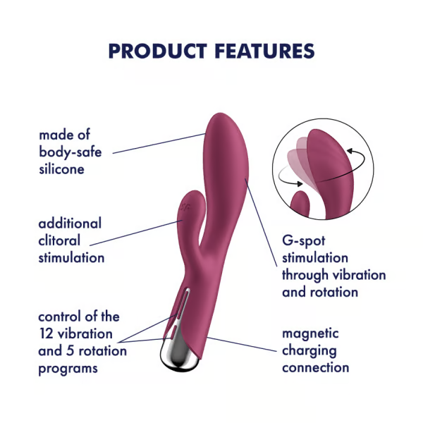 Satisfyer Spinning Rabbit 1 Rotating Rabbit Vibrator