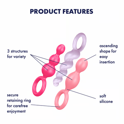 Satisfyer Booty Call Silicone Butt Plug Set