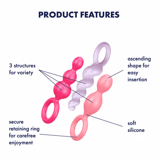 Satisfyer Booty Call Silicone Butt Plug Set
