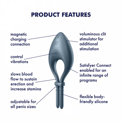 Satisfyer Bullseye Rechargeable Cock Ring Vibrator