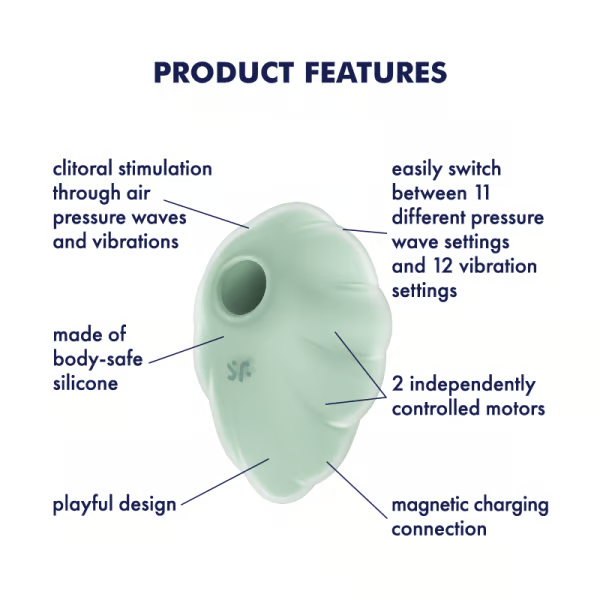 Satisfyer Cloud Dancer Air-Pulse Clitoral Stimulator