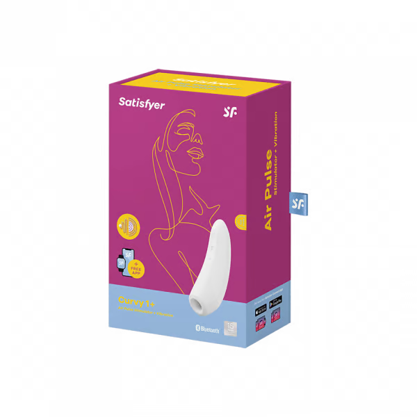 Satisfyer Curvy 1+ App Controlled Air Pulse Clitoral Stimulator & Vibration
