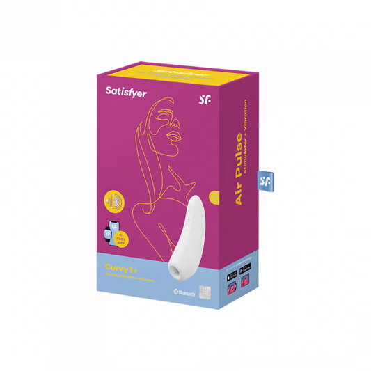 Satisfyer Curvy 1+ App Controlled Air Pulse Clitoral Stimulator & Vibration
