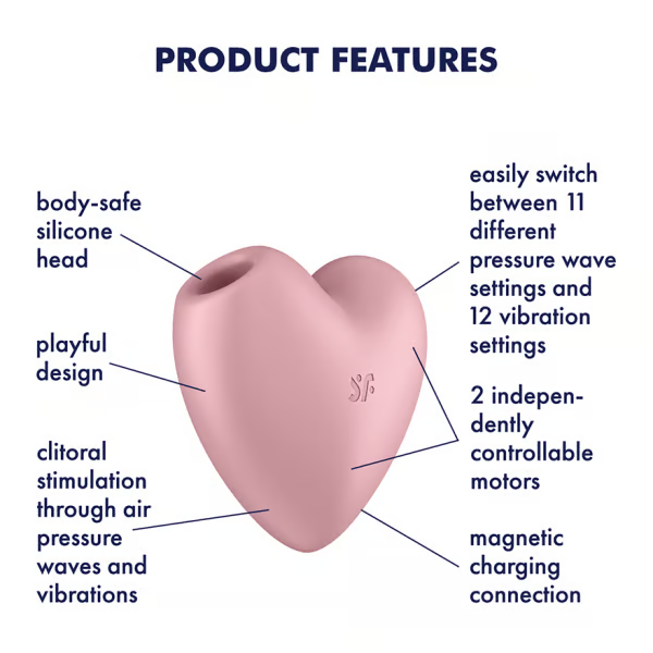 Satisfyer Cutie Heart Air-Pulse Clitoral Stimulator