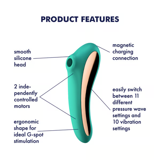 Satisfyer Dual Kiss Clitoral Stimulator and Vibrator