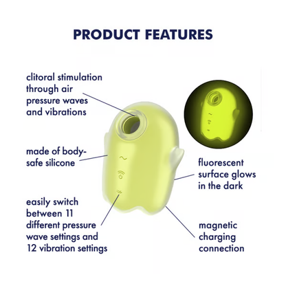 Satisfyer Glowing Ghost Air Pulse Clitoral Stimulator
