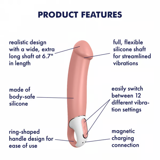 Satisfyer Master Ring Handle Girthy Vibrator