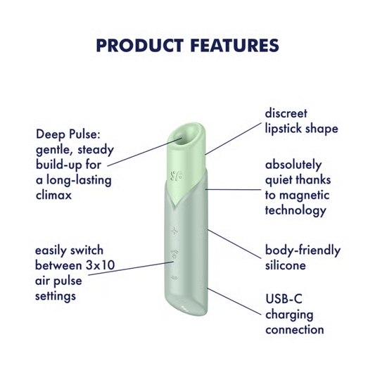 Satisfyer Naughty Kiss  Air Pulse Vibrator