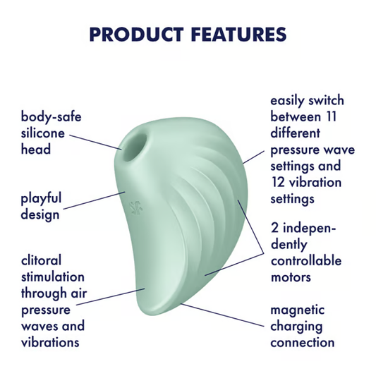 Satisfyer Pearl Diver Air Pulse Clitoral Stimulating Vibrator