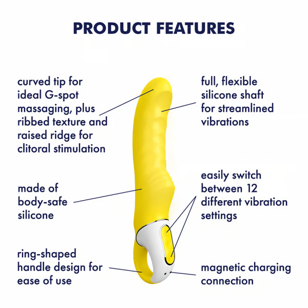 Satisfyer Yummy Sunshine Girthy Textured G-Spot Vibrator