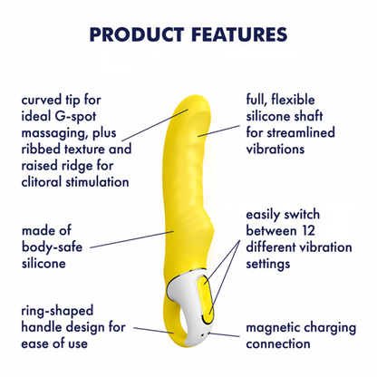 Satisfyer Yummy Sunshine Girthy Textured G-Spot Vibrator