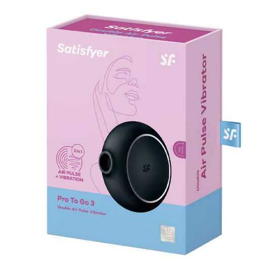 Satisfyer Pro To Go 3 Air Pulse Rechargeable Clitoral Stimulator & Vibration