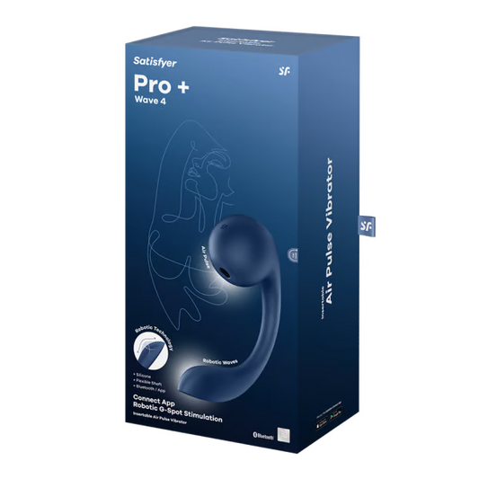 Satisfyer Pro+ Wave 4 Connect App Air Pulse G-Spot Rabbit Vibrator