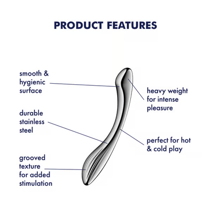 Satisfyer Pure Gravity 1 Stainless Steel Dildo