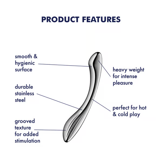 Satisfyer Pure Gravity 1 Stainless Steel Dildo