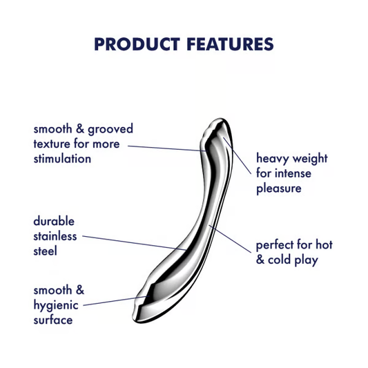 Satisfyer Pure Gravity 2 Stainless Steel Dildo