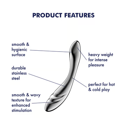 Satisfyer Pure Gravity 3 Stainless Steel Dildo