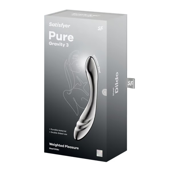 Satisfyer Pure Gravity 3 Stainless Steel Dildo