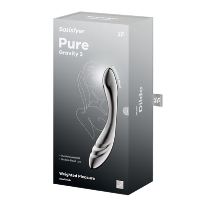 Satisfyer Pure Gravity 3 Stainless Steel Dildo
