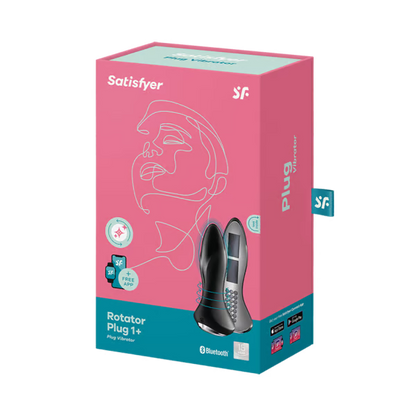 Satisfyer Rotator Plug 1 App Controlled Vibrating Butt Plug - Red