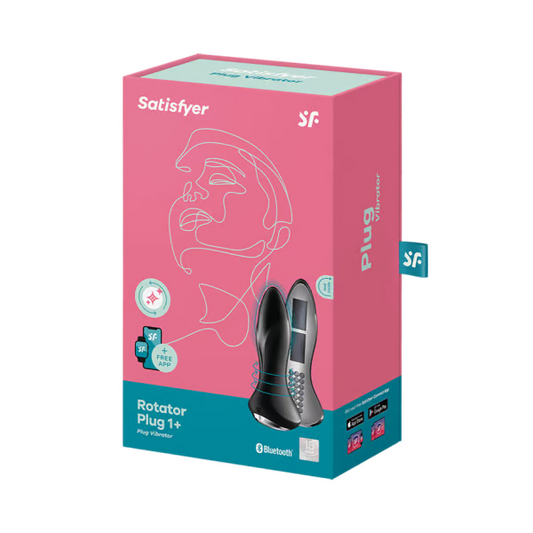 Satisfyer Rotator Plug 1 App Controlled Vibrating Butt Plug - Red