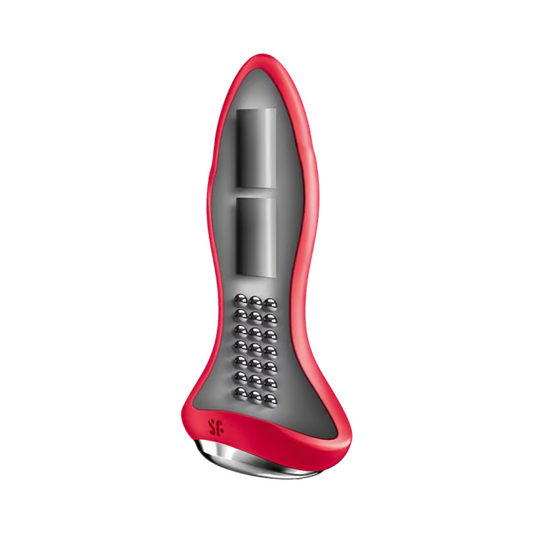 Satisfyer Rotator Plug 1 App Controlled Vibrating Butt Plug - Red