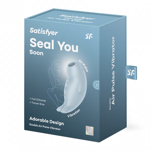 Satisfyer Seal You Soon Blue Double Air-Pulse Clitoral Vibrator