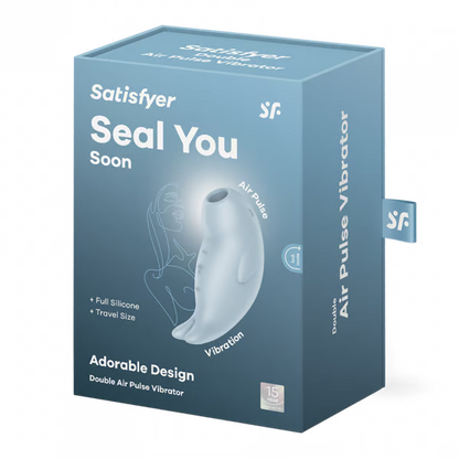 Satisfyer Seal You Soon Blue Double Air-Pulse Clitoral Vibrator