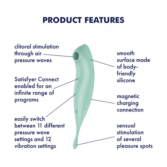 Satisfyer Twirling Pro+ Hybrid Air-Pulse Clitoral Stimulator