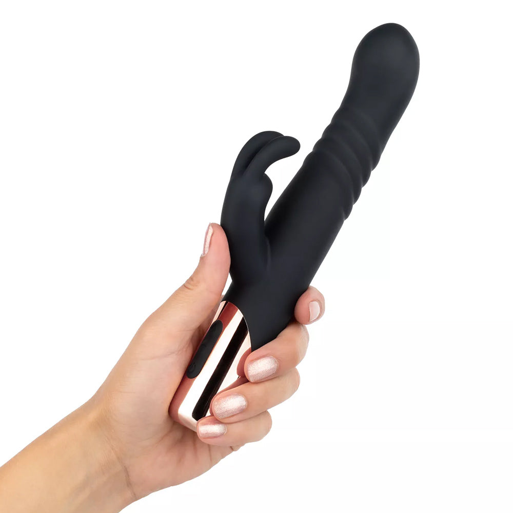Rosy Gold Thrusting Rabbit Vibrator
