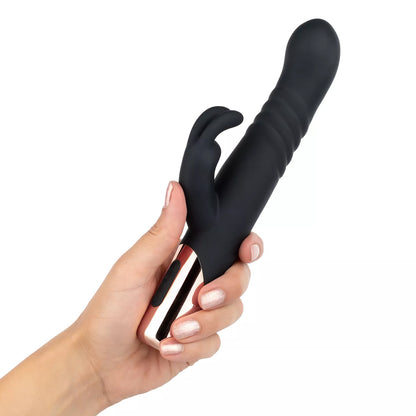 Rosy Gold Thrusting Rabbit Vibrator