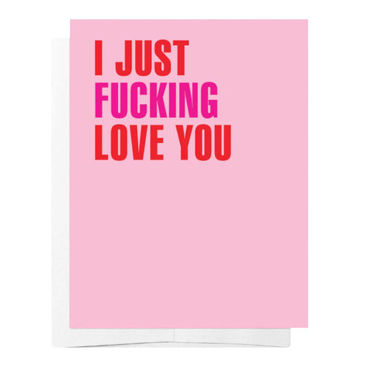 Bad On Paper I Just Fucking Love You Card