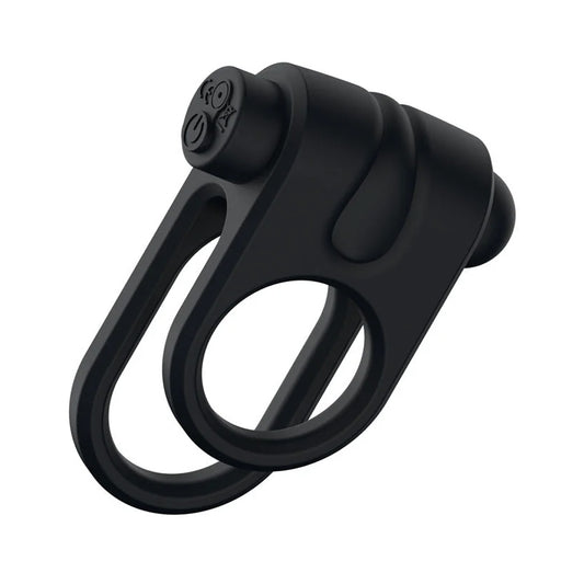 Passion Play Silicone Vibrating Dual Cock Ring
