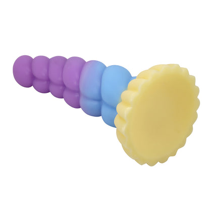 Power Monsters Unicorn Rippled Dildo