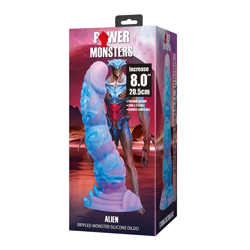 Power Monsters Alien Rippled Dildo