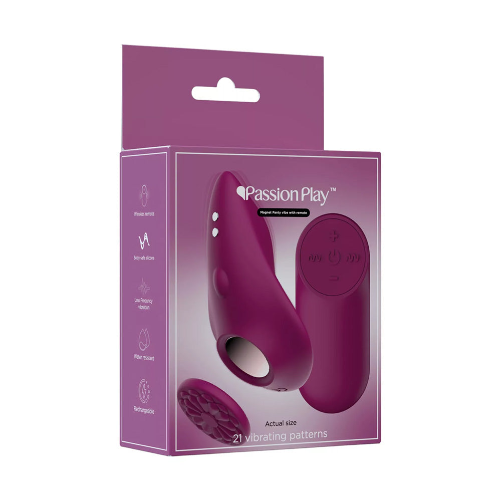 Passion Play Magnetic Panty Vibe with Remote