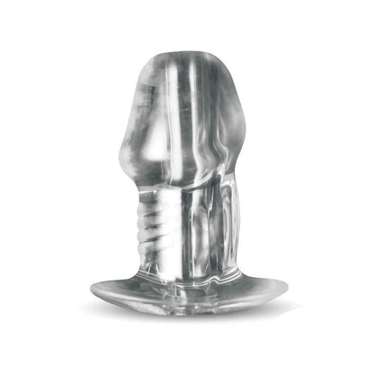 Master Series Dicked Clear Hollow Anal Plug - Medium