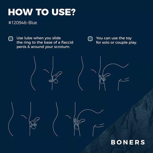 Boners Vibrating Double Cock Ring