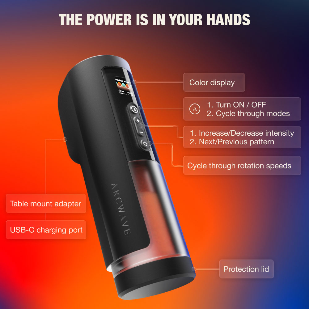 Arcwave Thruster Stroking & Rotating Masturbator