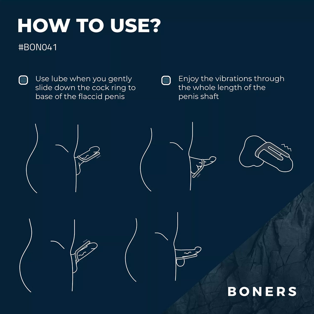 Boners Vibrating Cock Ring & Ball Stimulator