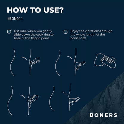 Boners Vibrating Cock Ring & Ball Stimulator